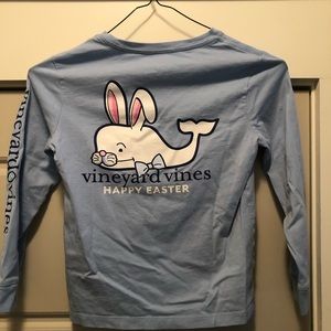 Boys Happy Easter Vineyard Vines Size 6 LS Tee